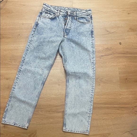 rag & bone Classic Blue Women's Straight Jeans - Picture 1 of 5